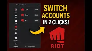 Riot, Steam, Epic – All Your Accounts, One Switcher! | The Secret Tool Riot Players NEED to Know!