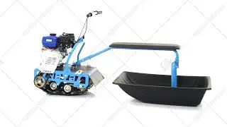 Мотобуксировщик Нева МС1-ZS GB225 с санями 3D обзор.