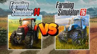FS14 vs FS16? Farming Simulator 14 and Farming Simulator 16 Gameplay | Timelapse #skullgaming