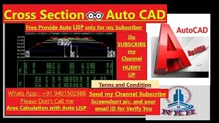 Cross Section Layout at AUTO CAD  Complete Tutorial A to Z
