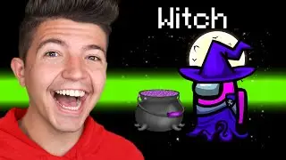 TROLLING Everyone as a WITCH in Among Us! - Mods