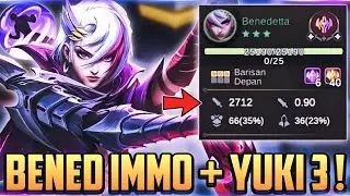 BENEDETTA IMMORTAL FULL STACK + YUKI 3 ❗ COMBO EXPERIMENT MAGIC CHESS TERBARU 2024