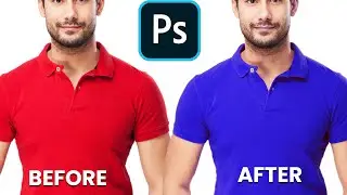 How to change T-shirt color in Photoshop - Photoshop Tutorial # 27 (Beginner to Pro)
