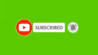 Green screen (mentahan) subscribe