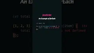 javascript foreach loop 