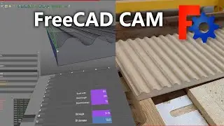 Making 3D parametric wavy pattern on MDF || FreeCAD CAD & CAM (CAM Workbench)
