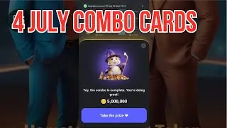Hamster Kombat Daily Combo Cards 4 July 2024 | New Combo Cards Today | Free 5 Million Hamster Coins