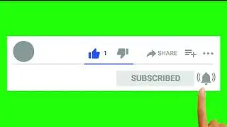 Green Screen Video | Subscribe Button | Video Background | 100% Free Background Video
