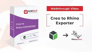 How to export Creo model to Rhino | Creo to Rhino Exporter Walkthrough