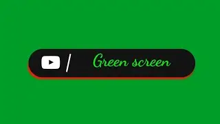 New green screen subscribe button ||green screen