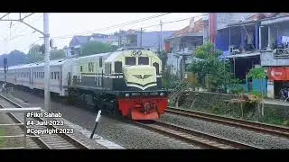 Lokomotif CC 201 92 01 Vintage Series KA Jaka Tingkir melintas langsung Stasiun Buaran