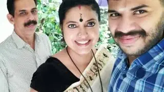 "Swantham Sujatha" Serial Actress "Rashmi Jayagopal with Husband & Son"