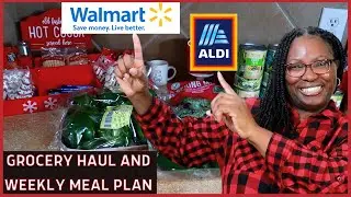 Walmart & Aldi Grocery Haul | Weekly Meal Plan