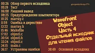 Wavefront Object. Часть 4. Отдельный исходник для чтения файлов