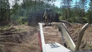 Рабочий день на экскаваторе погрузчике Терекс tlb 840