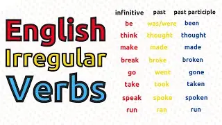 Learn English Irregular Verbs ||| 250 Most Common Irregular Verbs In ENGLISH