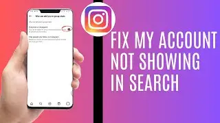 How To Fix My Instagram Account Not Showing In Search