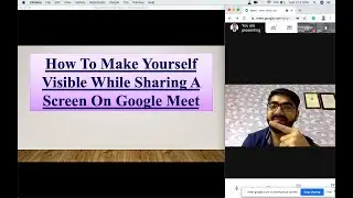How To Make Yourself Visible While Sharing Screen On Google Meet | Presentation(PPT) | Meeting Hindi