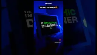 Yes i am a Graphic Designer 🥰 | #graphicdesign #graphicdesigner #shorts #ytshorts