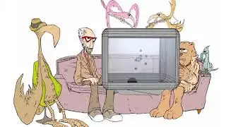 TV test0003 Slave Birds Flying Animation Cycle