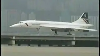 BRITISH AIRWAYS Concorde at Kai Tak (1996)