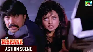 भारती पे हुआ हमला - भारती ने की गुंडो की पिटाई | Nishana | Mithun Chakraborty, Rekha, Paresh Rawal