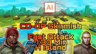 Art of War 3 | Red Phoenix (9) & --Dr.error-- (9) - AI fast attack | H Island | Result 