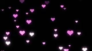 Black Screen Heart Effects/Heart Black Screen Effect/Falling Hearts Video Background/Black Screen