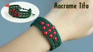 Macrame bracelet tutorial | Christmas Candy Stripe Friendship Bracelets Step by Step Tutorial