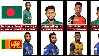 Bangladesh & Sri Lanka 2024 T20 World Cup Squad