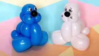 One balloon seal animal - twisting tutorial (Subtitles)