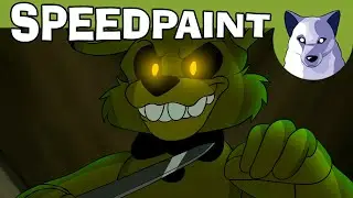 Springtrap in the FNAF Movie Trailer - Speedpaint Animation! [Tony Crynight]