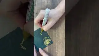 Тестирую золотой лаковый маркер. Лаковые маркеры.