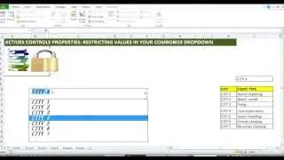 MS Excel ActiveX: Preventing other values being entered into a combobox dropdown list