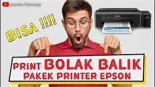 CARA PRINT DEPAN BELAKANG MENGGUNAKAN PRINTER EPSON L310 100% work