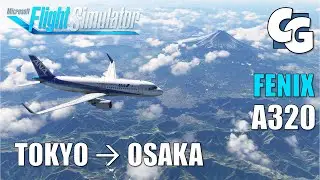 Fenix A320 flight from Tokyo to Osaka - MSFS