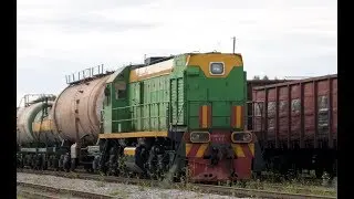 тепловозы ТЭМ2УМ-163 и ТЭ3-6530