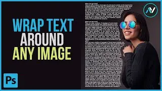 How to Wrap Text Around Image Like Magazines in Photoshop | Photoshop Tutorial 2024