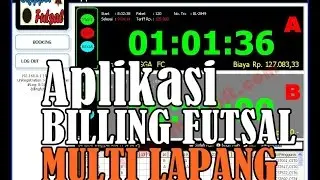 Screeshoot : Aplikasi Billing Futsal | rhansoft