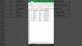 Ms Excel Tips and tricks #short