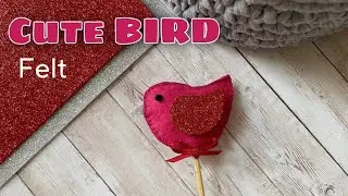 DIY. How to make a cute bird. Mini master class. Simple toys.
