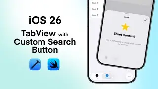 iOS 26 TabView with Custom Search Button to Open Sheet Instead of SearchView | Liquid Glass TabView