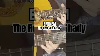 Eminem - The Real Slim Shady guitar tutorial