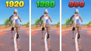 Playing Fortnite On EVERY RESOUTION! (INSANE!)