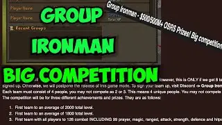 Kozaro RSPS- Group Ironman - $500/500M+ OSRS Prizes! Big Competition!