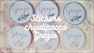 Adesivi chiudipacco "Grazie"- link scaricabile gratuito