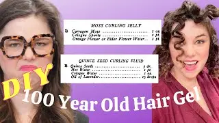 Trying out 110 year old hair gel recipes to achieve the Perfect Vintage Marcel Waves ✨