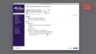 How to begin a new project in GraphPad Prism