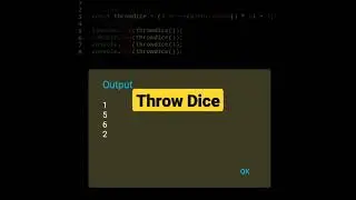 Throw Dice | javascript tutorial 