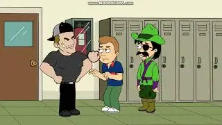Hank Punches Flavius and Terry with Haymakers/Grounded BIG TIME